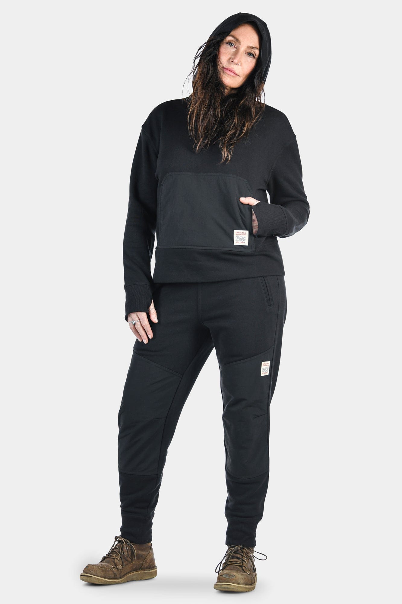 Flagger Women s Black Fleece Jogger Pants Work Ready Fleece Joggers