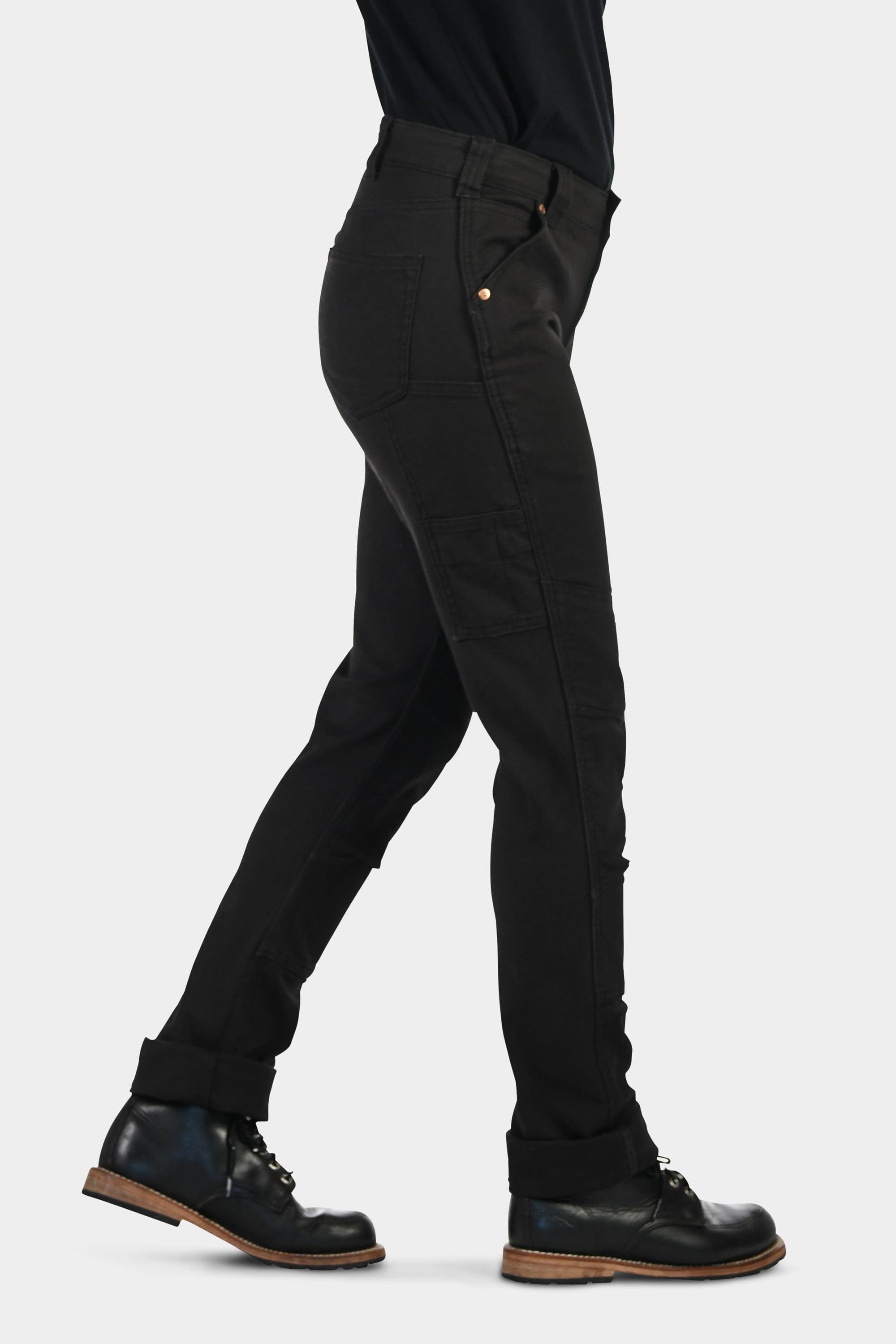 Dovetail GO TO Carbon Black Stretch Canvas Pants - Women's Bottoms