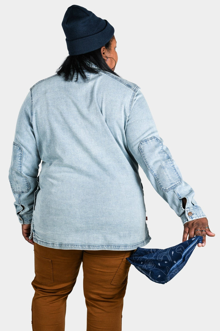 Oahe Work Jac in Vintage Denim Shirt Jackets Dovetail Workwear