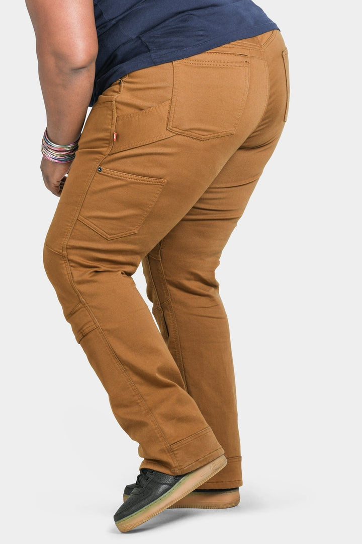 Britt Utility in Saddle Brown Stretch Thermal Denim Dovetail Workwear