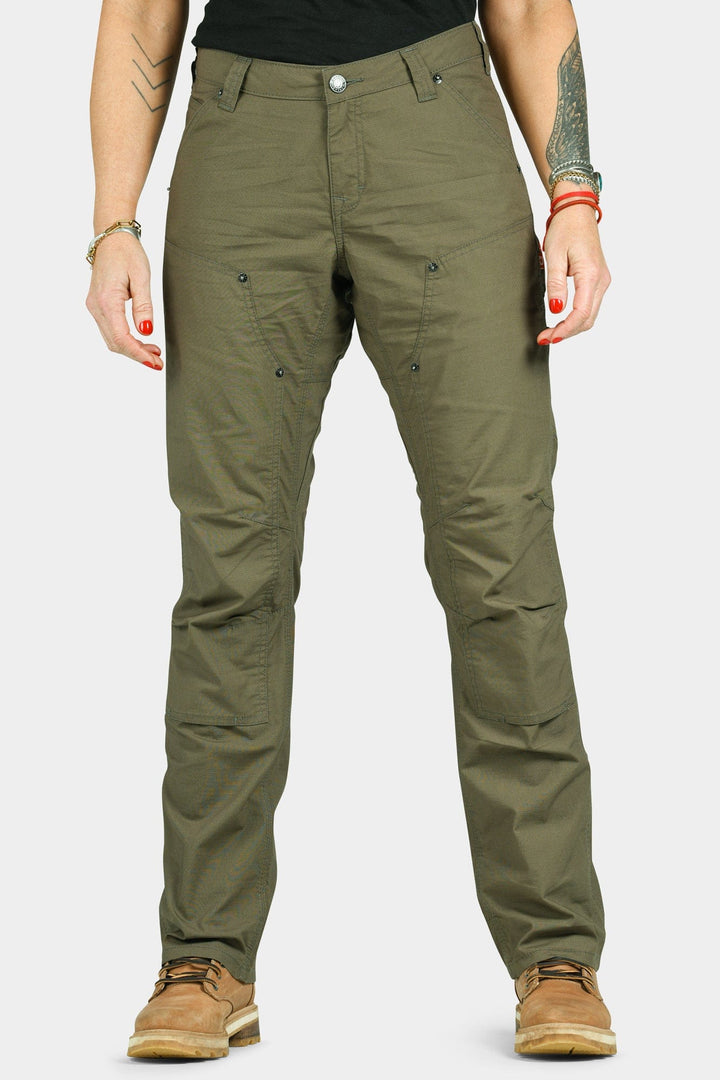 Anna Ultra Light Trail Pant in Kelp Green Ripstop Dovetail Workwear