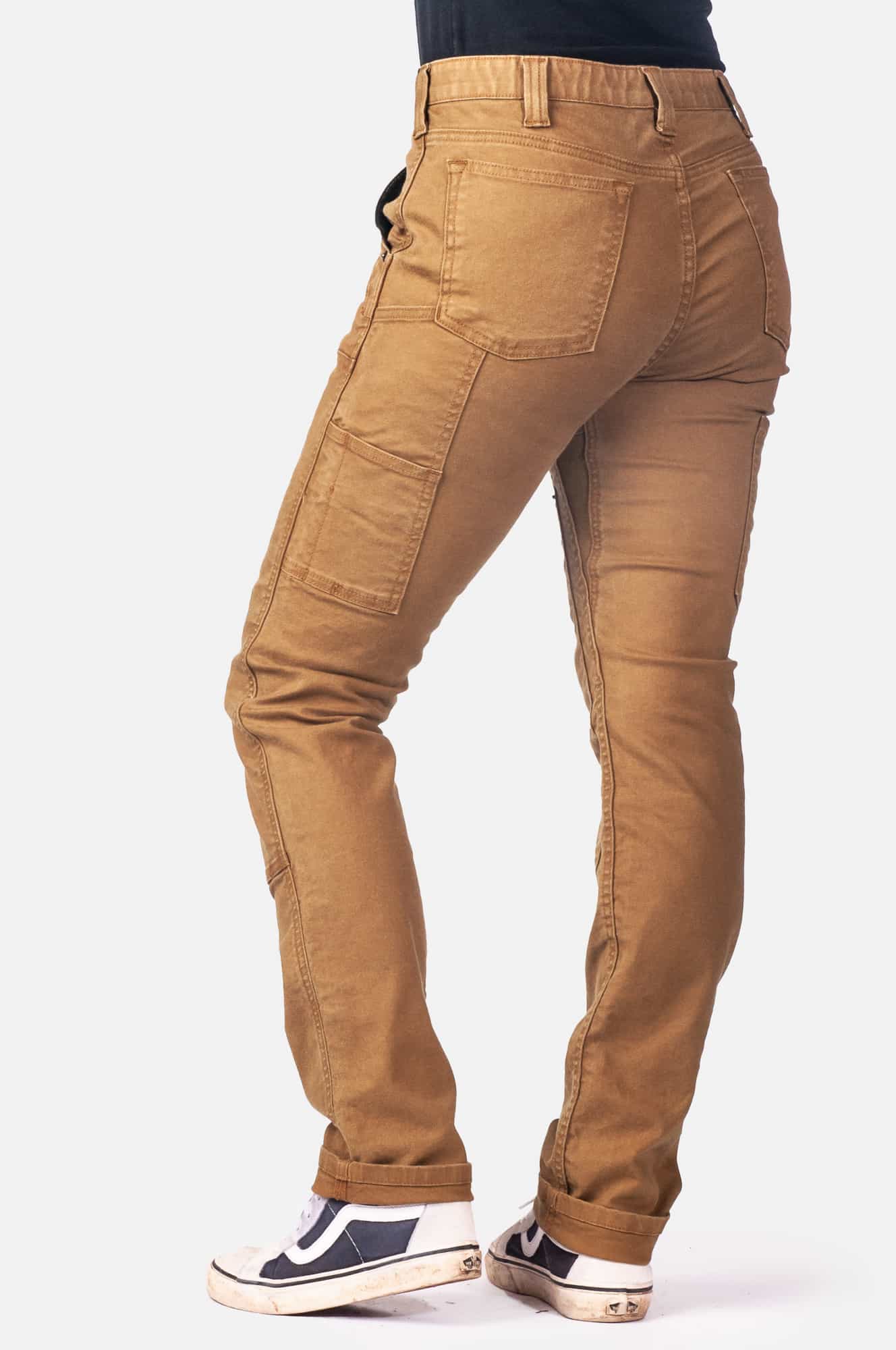 Dovetail Workwear Women's Saddle Brown Canvas Work Pants (14 X 32