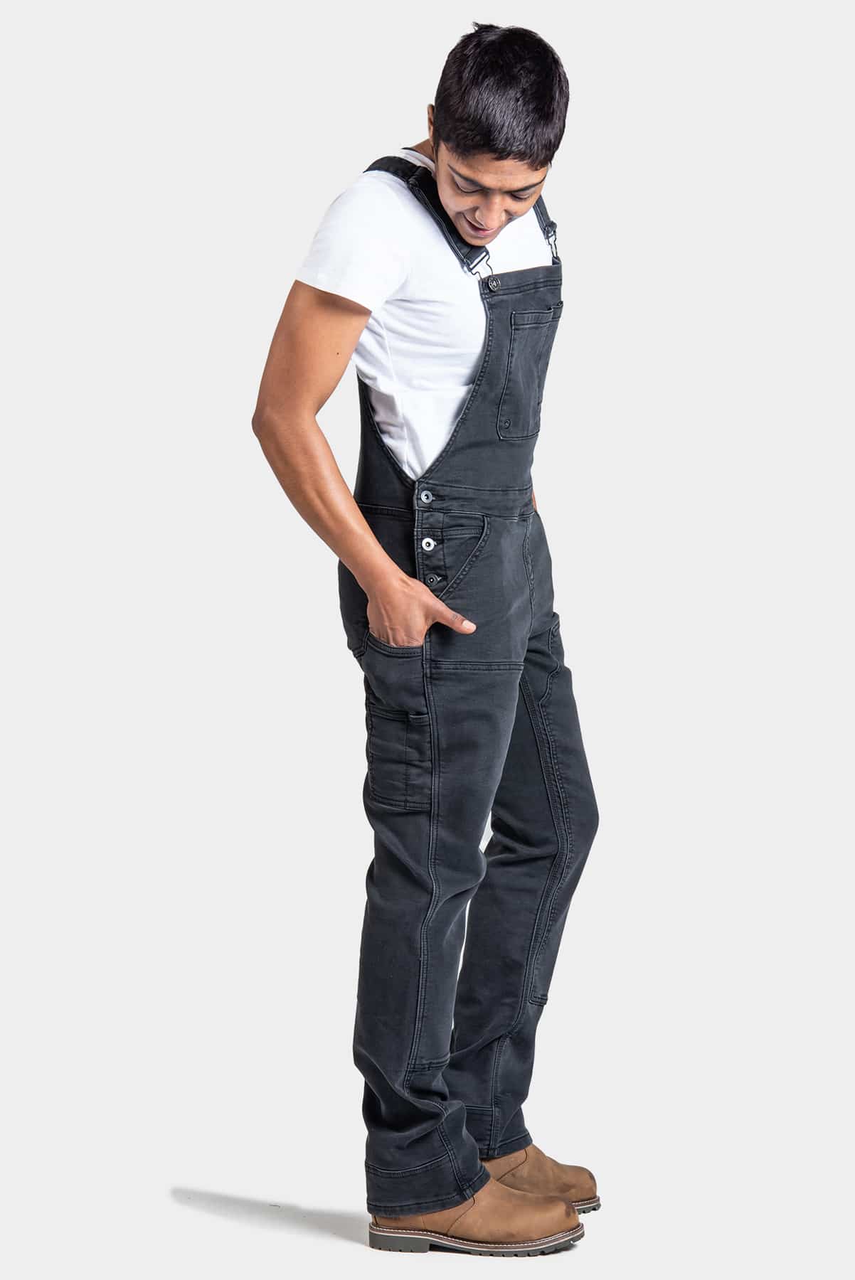 Freshley Overall in Black Thermal Denim – Dovetail Workwear Canada