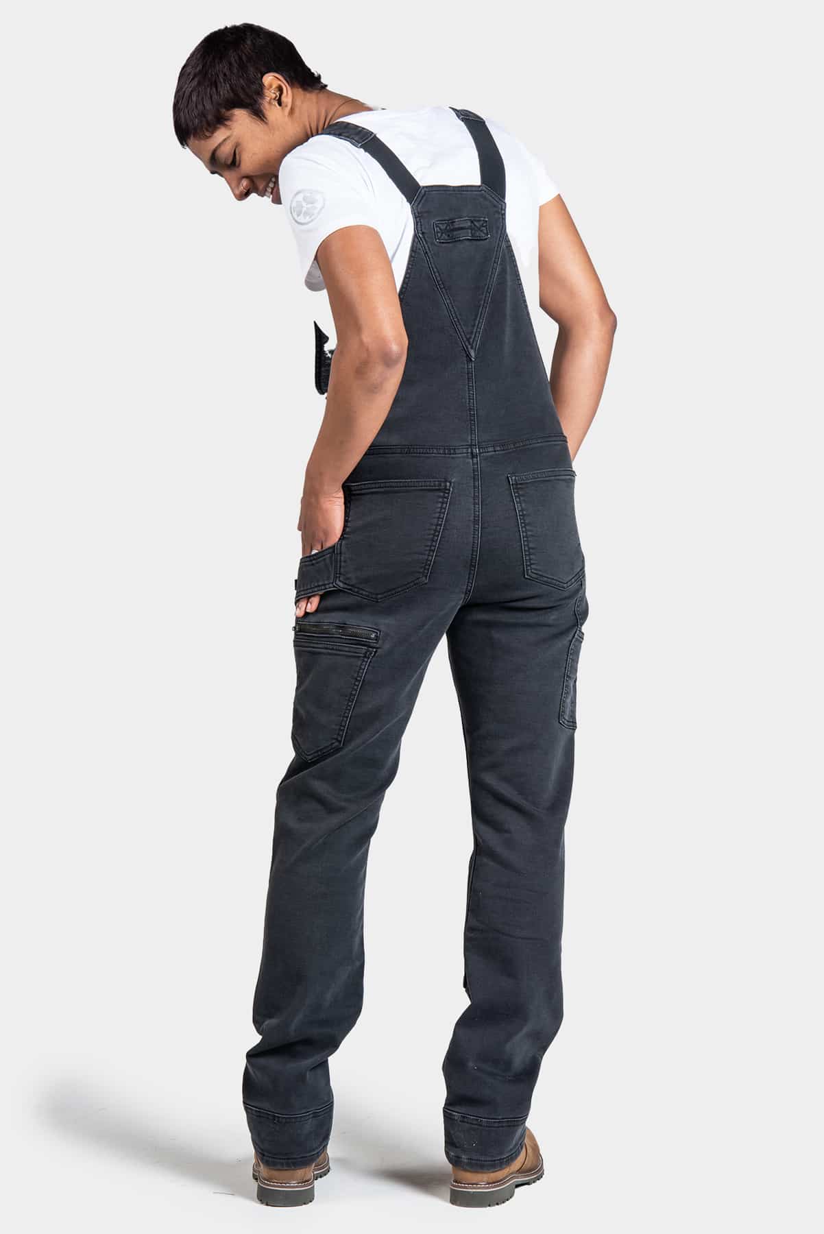 Freshley Overall in Black Thermal Denim – Dovetail Workwear Canada