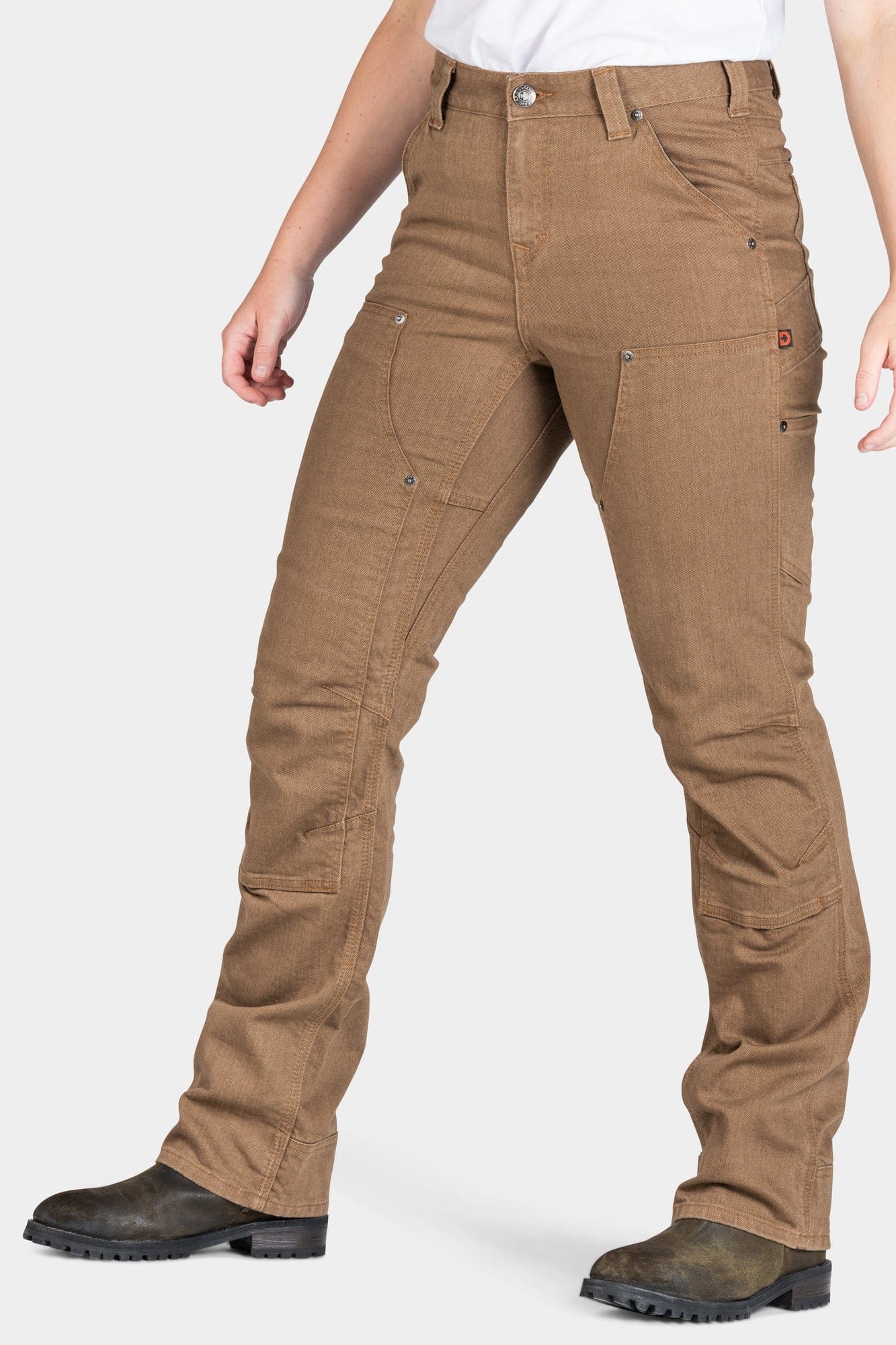 Old School High Rise in Dusty Brown Denim Dovetail Workwear Canada