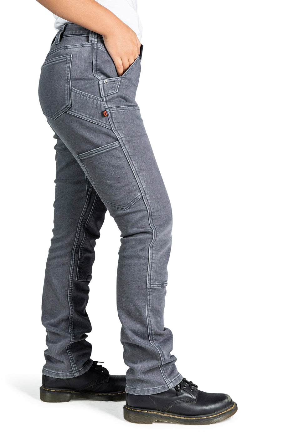 Freshley Overalls For Women in Grey Thermal Denim