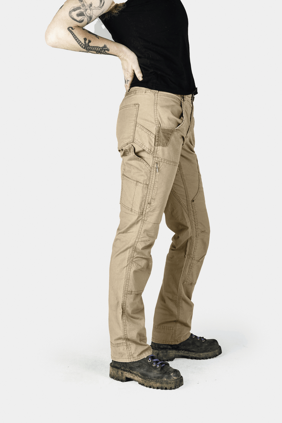  Dovetail Workwear Britt X Ultra Light Cargo Pants for Women,  Straight Leg Fit, 13 Functional Pockets, Flax Ripstop Size 0x30: Clothing,  Shoes & Jewelry
